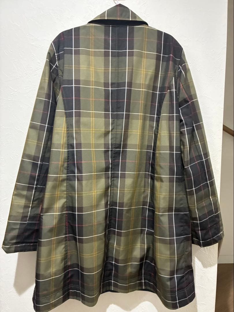 Barbour スプリングコート　リバーシブル　ネイビーとチェック柄