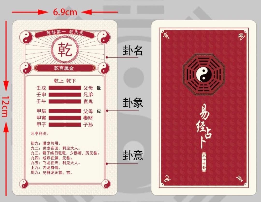 実践 梅花心易　易占・易経 カード 易学　易経　五行易　断易