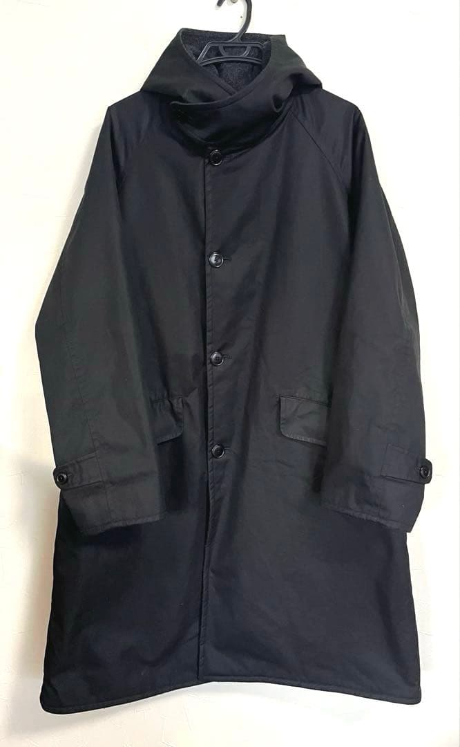 COMOLI コモリ HOODED COAT フーデッドコート ネイビー