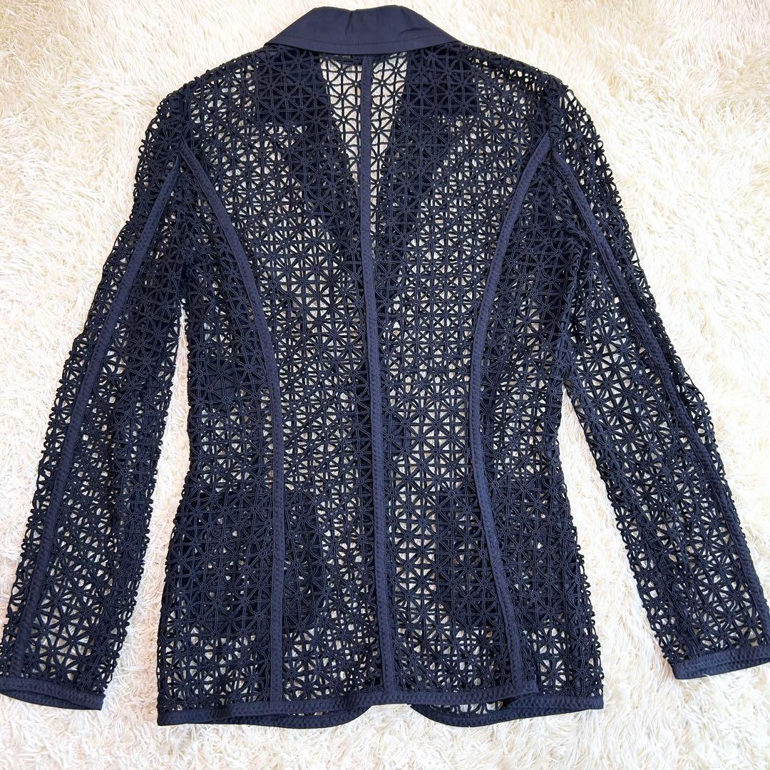 【極美品✨エスカーダ】 レース編み ジャケット ESCADA シースルー