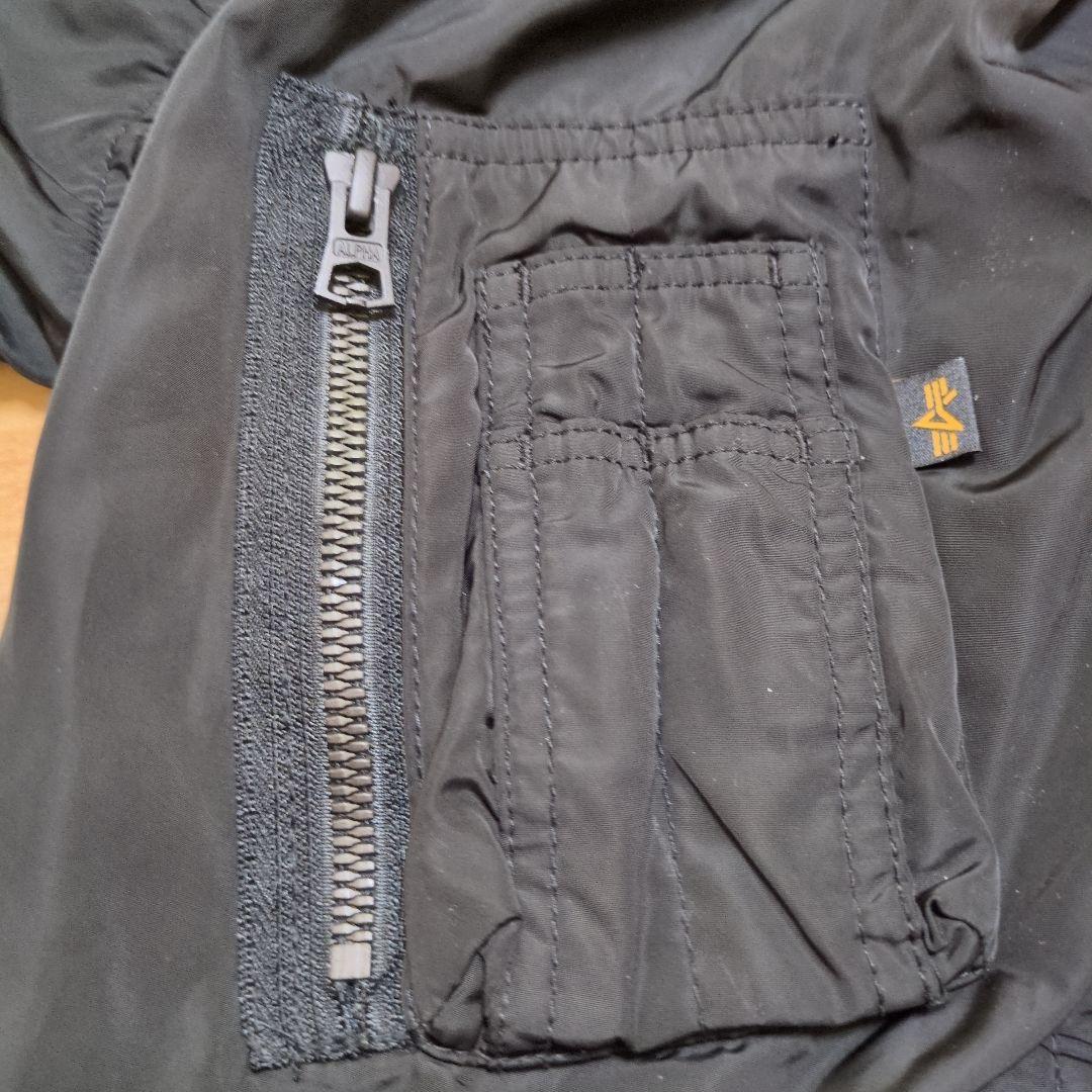 ALPHA INDUSTRIES L-2B（中綿無しMA-1） ブラック XL