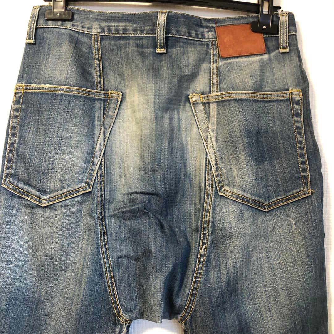 R13 アール13ヴィンテージ加工サルエルデニムパンツ
