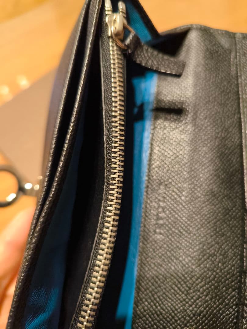 【美品】BVLGARI ブルガリ 長財布 レザー ブラック