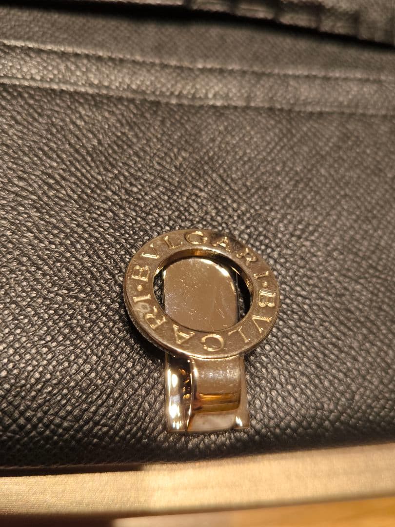 【美品】BVLGARI ブルガリ 長財布 レザー ブラック