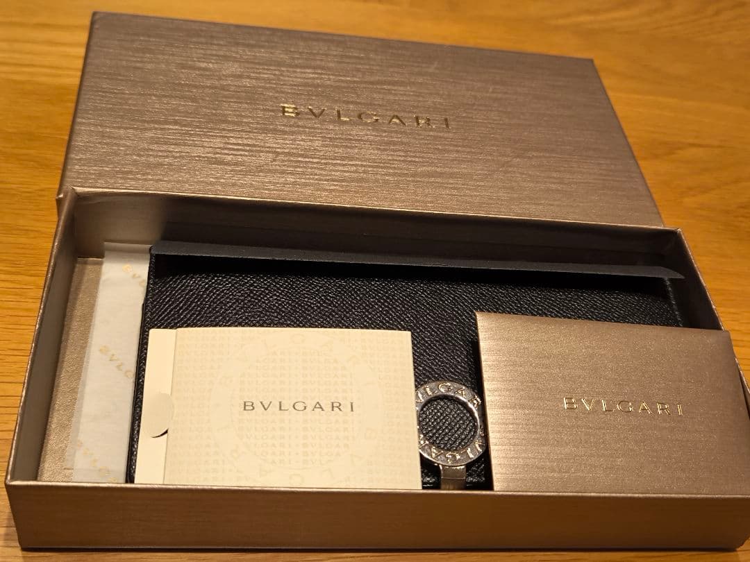 【美品】BVLGARI ブルガリ 長財布 レザー ブラック