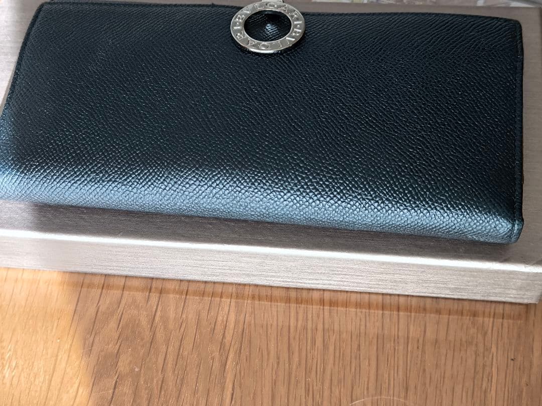 【美品】BVLGARI ブルガリ 長財布 レザー ブラック