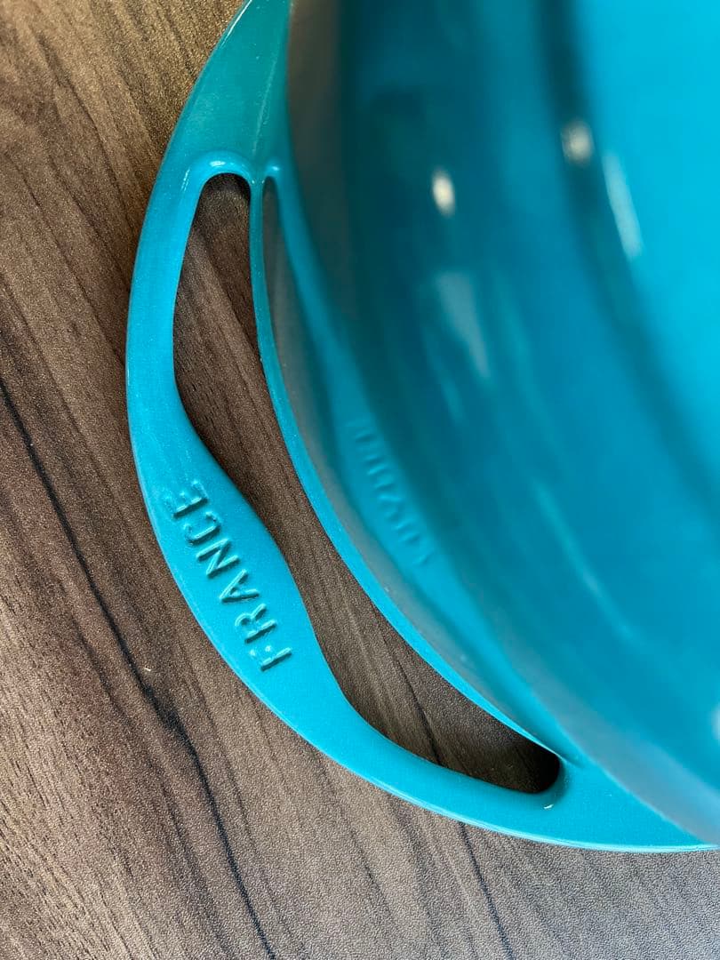 未使用　LE CREUSET　ココット センセーション　カリビアンブルー22cm