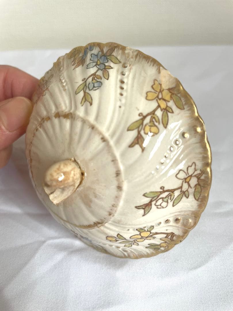 【訳あり】サルグミンヌ ルイ15世 シュガーポット 金継ぎ