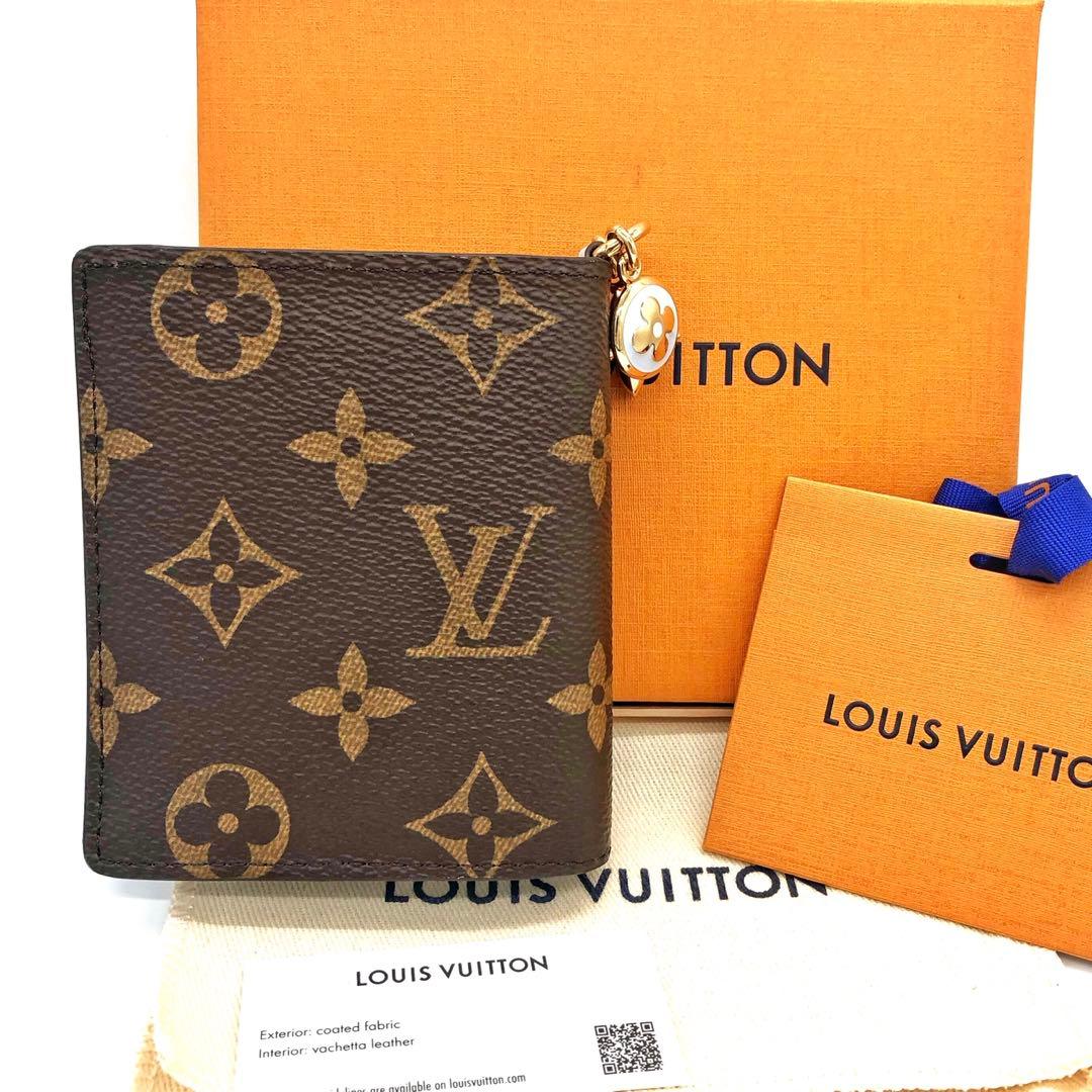 未使用✨ルイヴィトン 　ポケットウォレット LV チャーム　折り財布 モノグラム
