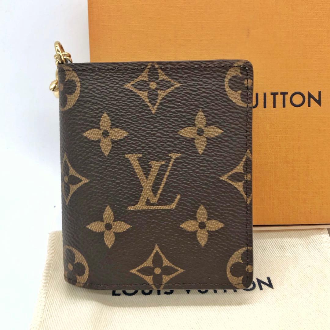 未使用✨ルイヴィトン 　ポケットウォレット LV チャーム　折り財布 モノグラム