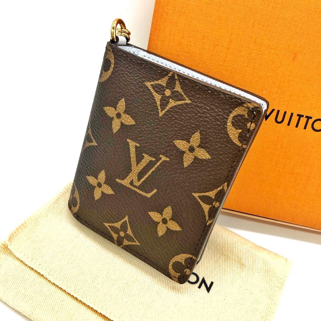 未使用✨ルイヴィトン 　ポケットウォレット LV チャーム　折り財布 モノグラム