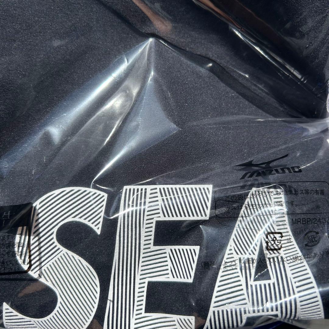 新品S黒ミズノWIND AND SEA コラボTシャツLoose Fit Tee