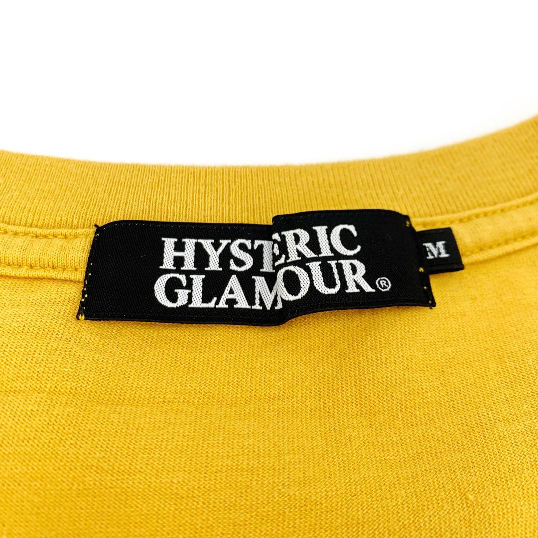【美品】ヒステリックグラマー ヒスガールプリントTシャツ イエロー M