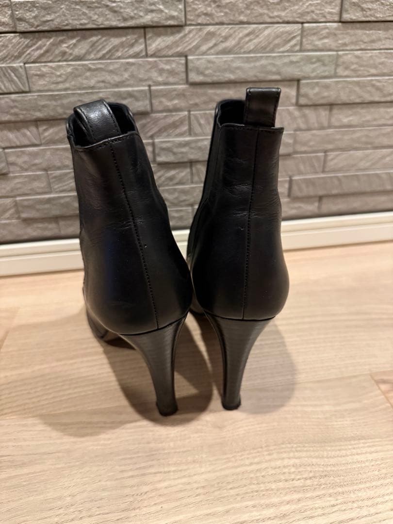LANVIN COLLECTION ヒールアップサイドゴアショートブーツ