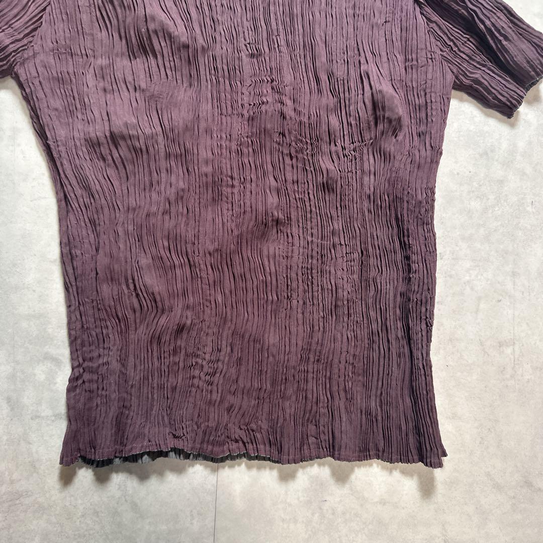 ISSEY MIYAKE プリーツ リバーシブル 半袖 カットソー タグなし