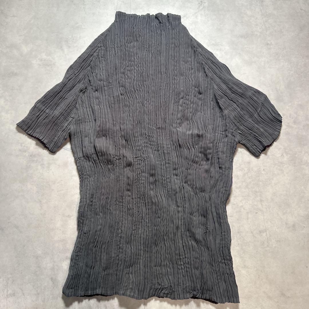 ISSEY MIYAKE プリーツ リバーシブル 半袖 カットソー タグなし