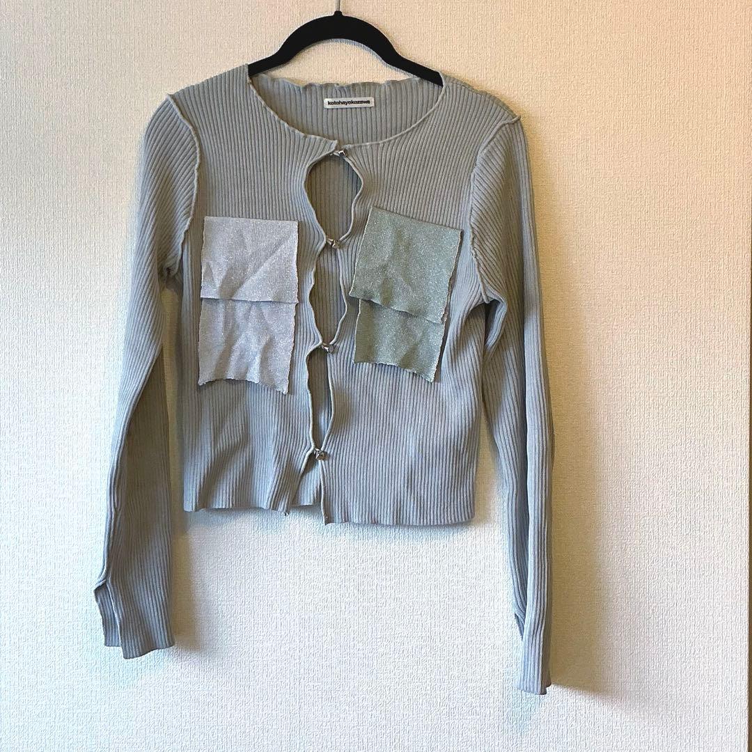 トップス kotohayokozawa RIBKNIT CARDIGAN STUDIOUS