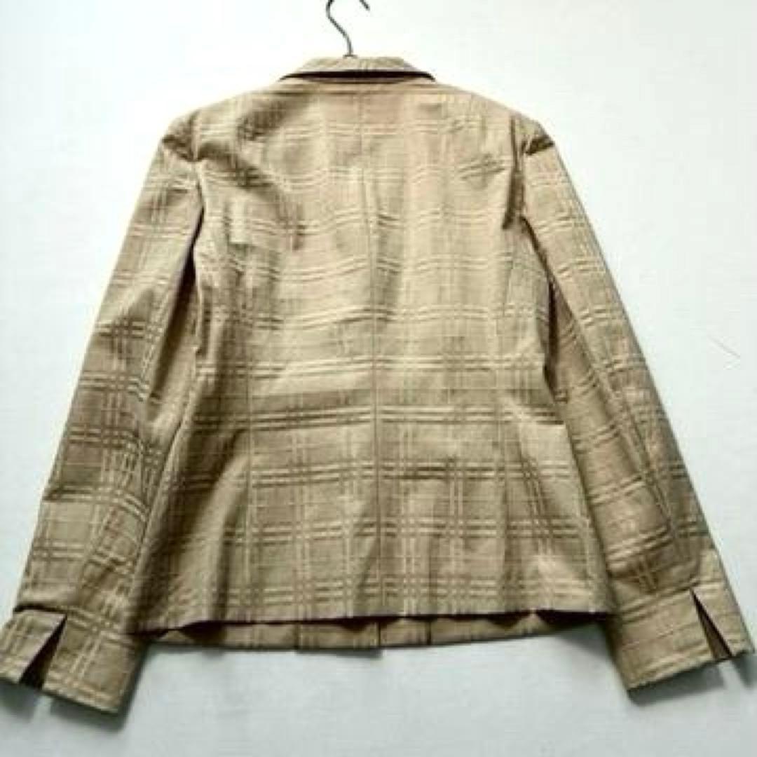 【かず】バーバリーロンドン　ジャガード ノバチェック ベルト付きジャケット