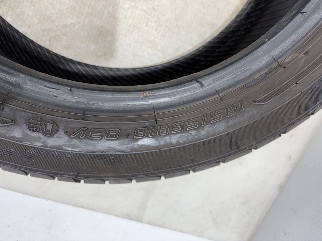 富山県☆ENASAVE EC204 185/55R16 2021年製 9分山