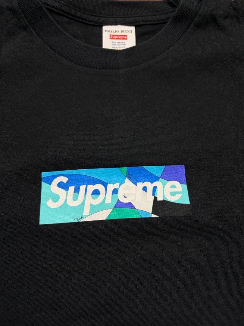 Supreme Emilio Pucci Box Logo Tee エミリオ