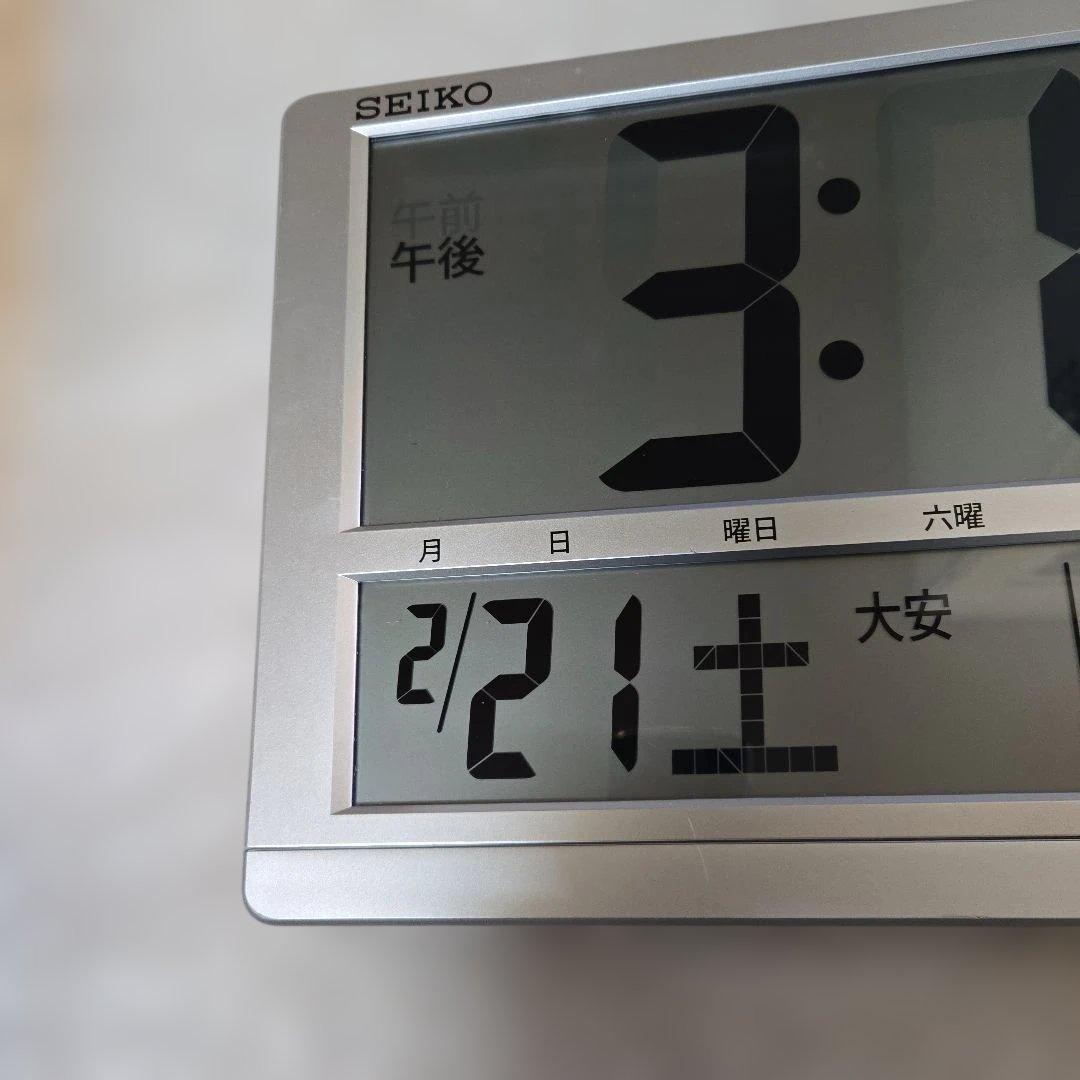 SEIKO セイコー　タイムクリエーション　SQ433S 電波時計 温度湿度表示