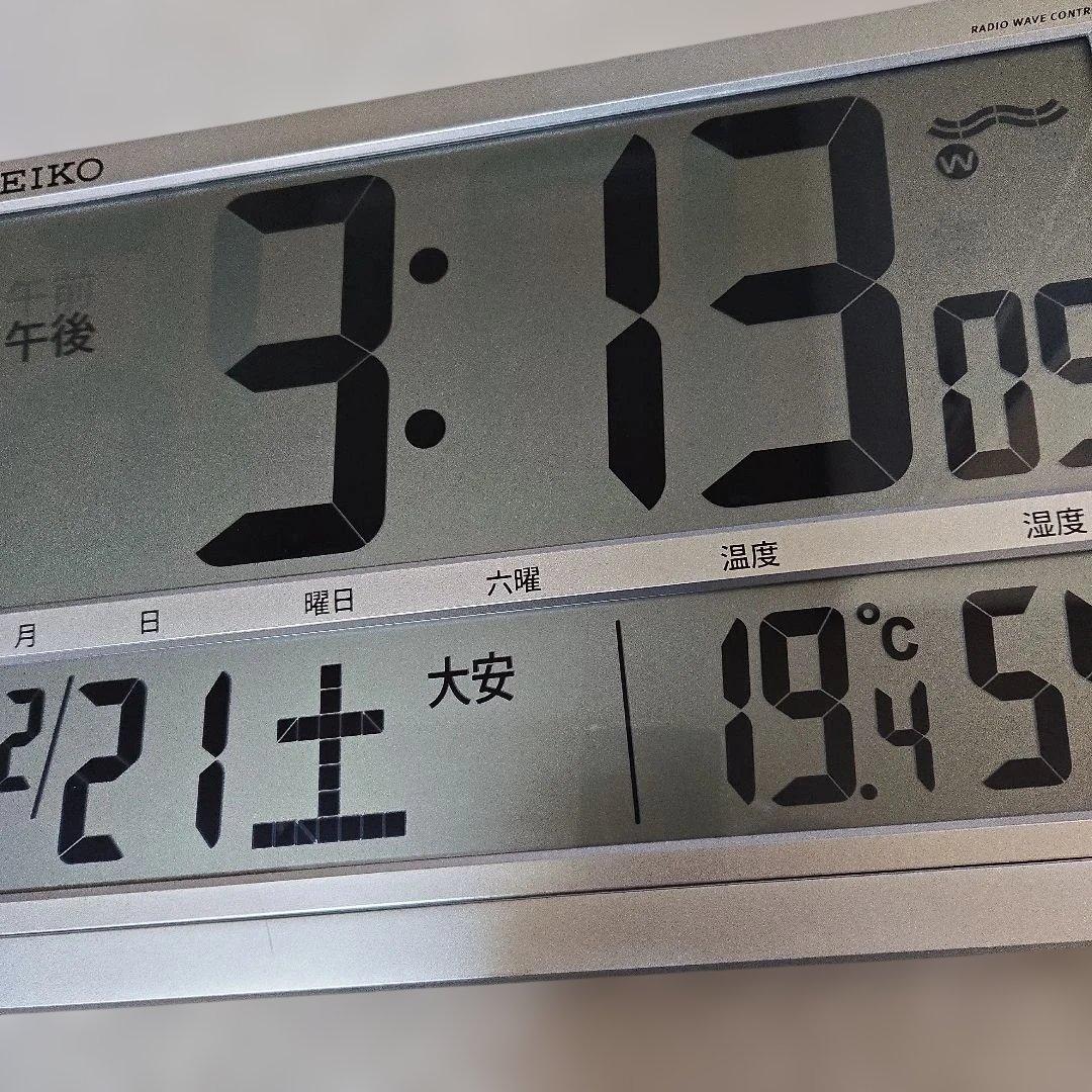 SEIKO セイコー　タイムクリエーション　SQ433S 電波時計 温度湿度表示