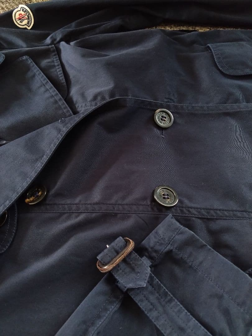 マ*ロ様 MONCLER モンクレール トレンチコート1 紺 ネイビー レディー
