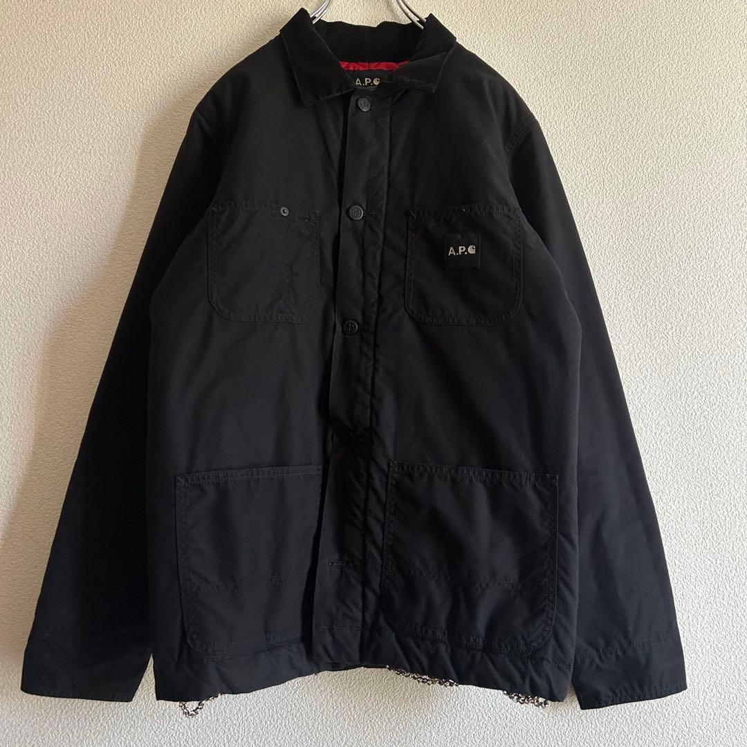 A.P.C. × Carhartt カバーオール 中綿ジャケット チェーン 黒