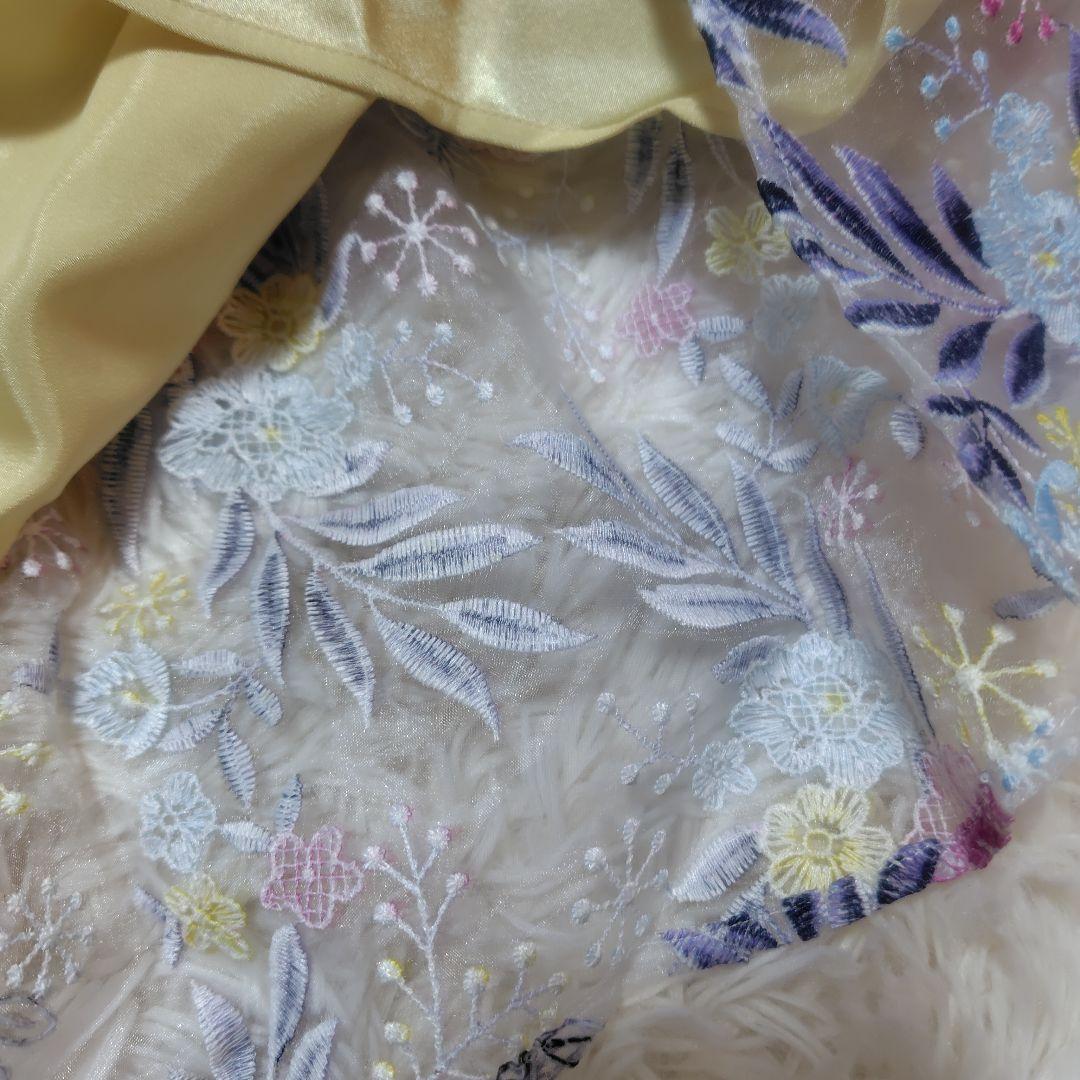 【タグ付き♡希少42】ローズティアラジュエル　チュール×刺繍ワンピース　リボン