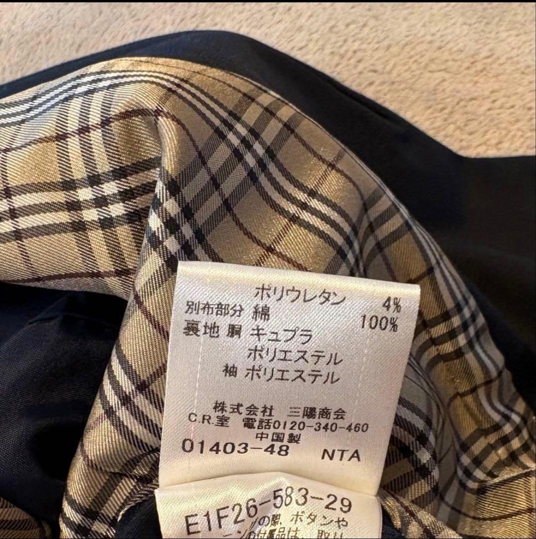 BURBERRY BLUE LABEL ネイビー テーラードジャケット