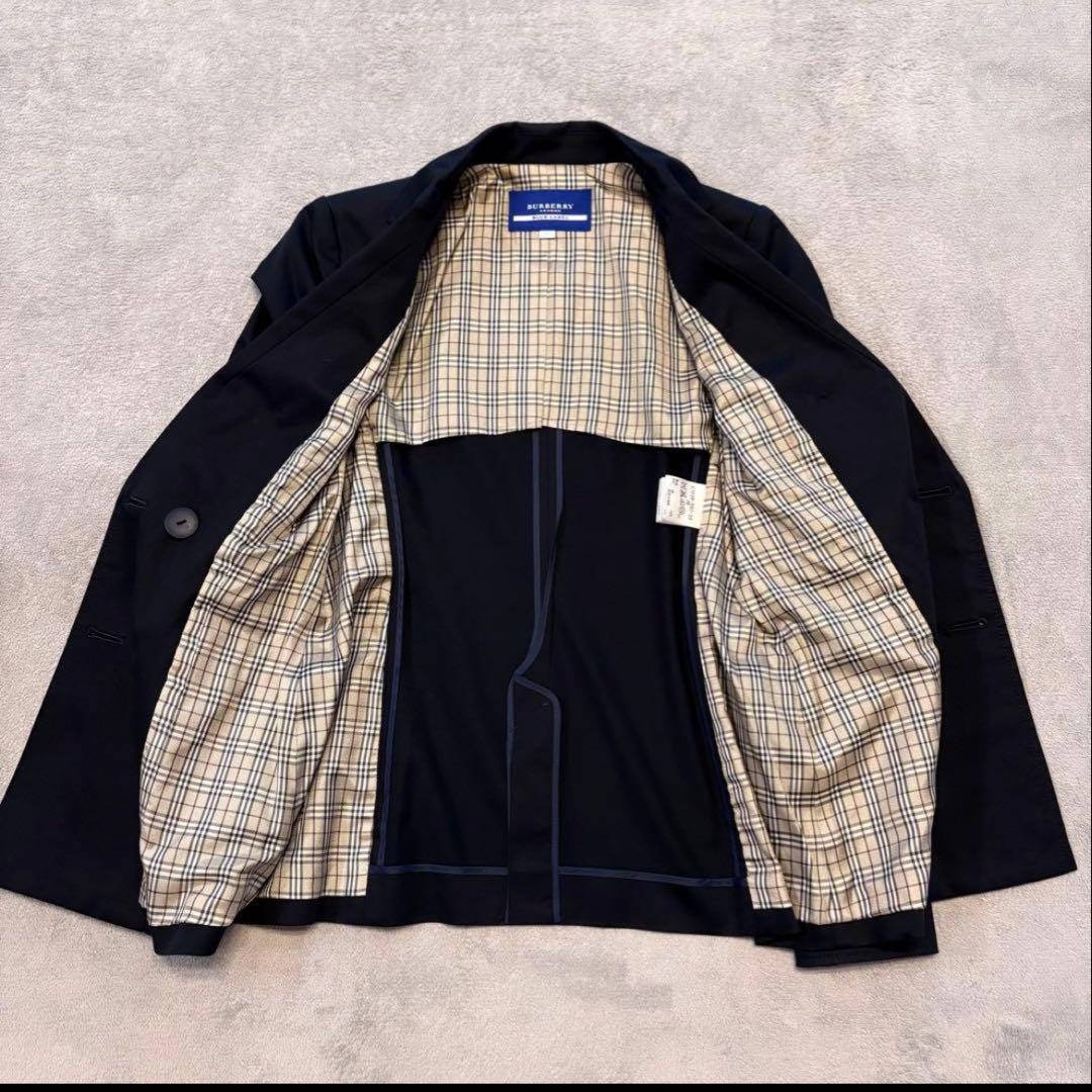 BURBERRY BLUE LABEL ネイビー テーラードジャケット