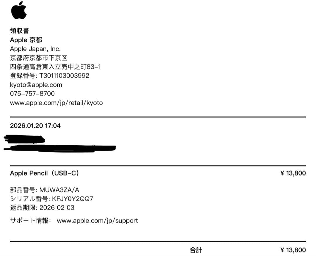 Apple Pencil USB C 新品未使用