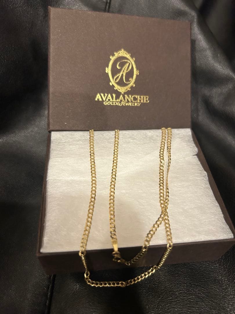 AVALANCHE 10K キューバンネックレス 幅2.8mm 50cm