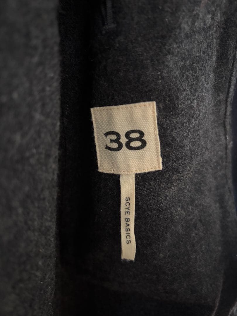 SCYE BASICS ネイビー ダッフルコート sizeM