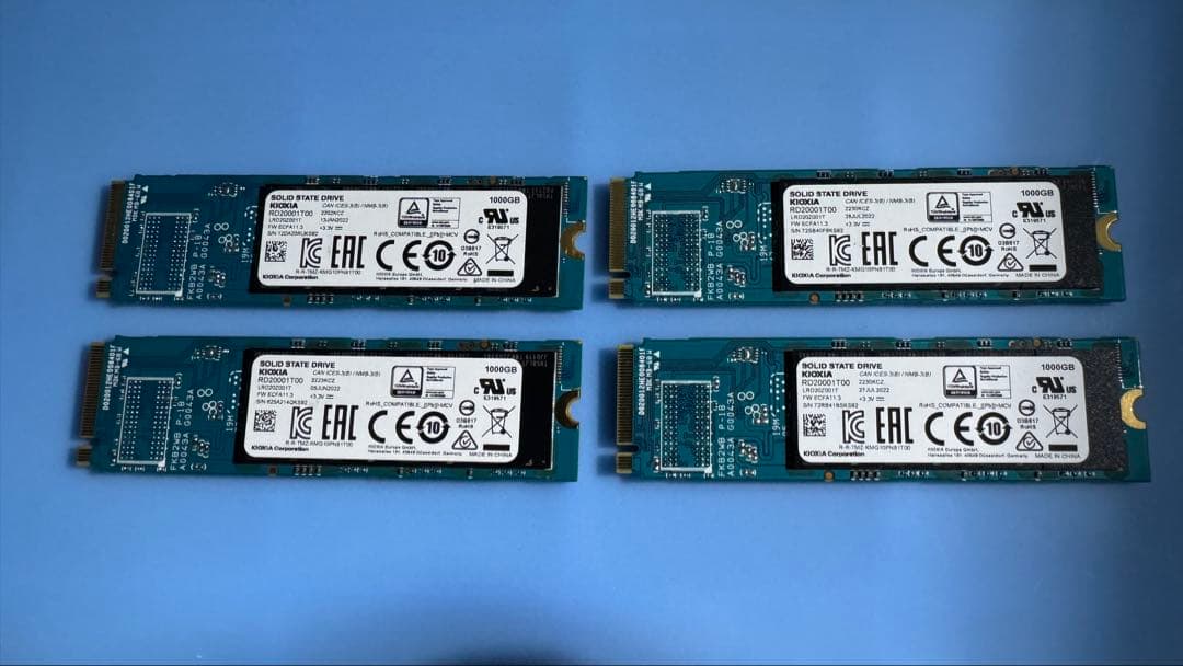 KIOXIA EXCERIA PLUS G2 1TB 4枚