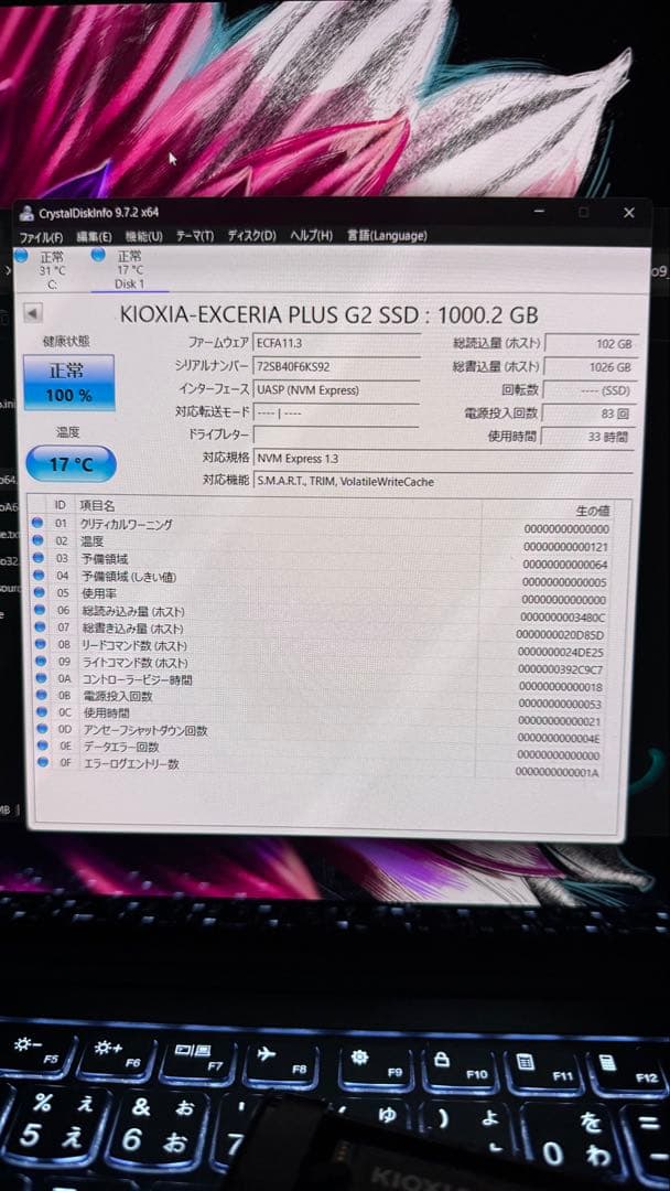 KIOXIA EXCERIA PLUS G2 1TB 4枚