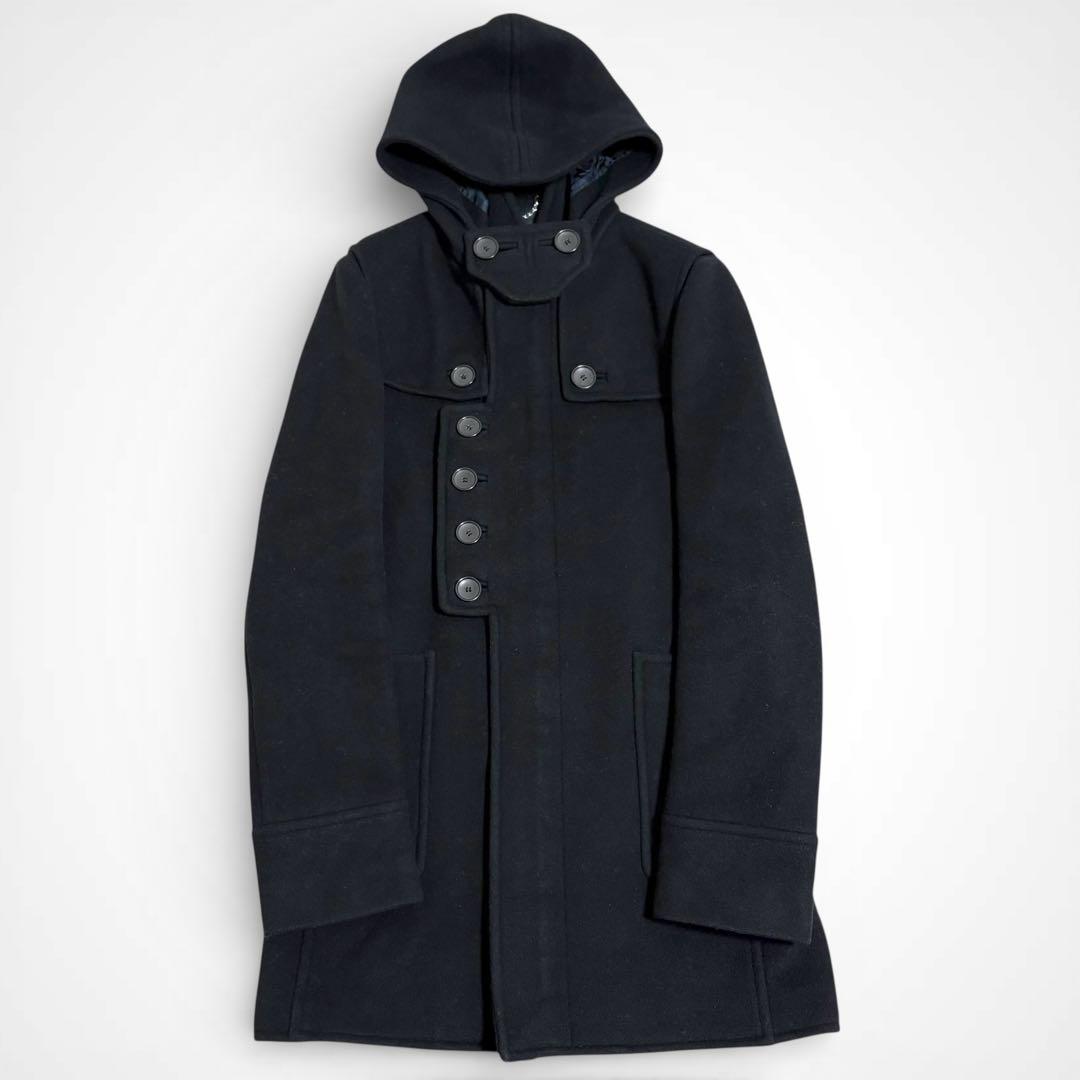 08AW ニコラ期 バレンシアガ ダッフルコート ミリタリー チンストラップ
