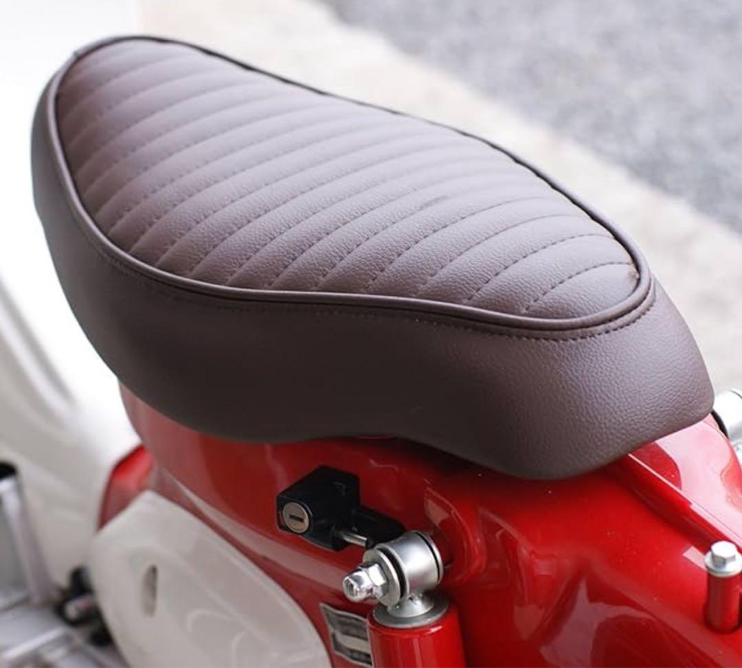 KEPSPEED製 スーパーカブ用 カスタムシート タックロール(ブラウン)