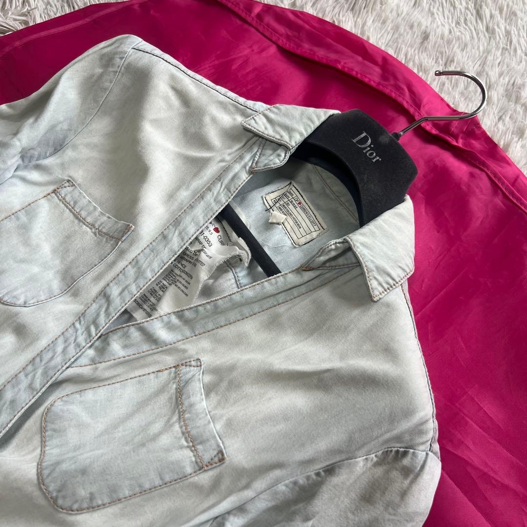 【良品】DIANEvonFURSTENBERG ラップワンピース デニム 2 M