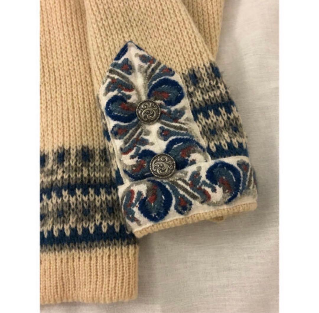 ノルディック vintage knit カーディガン