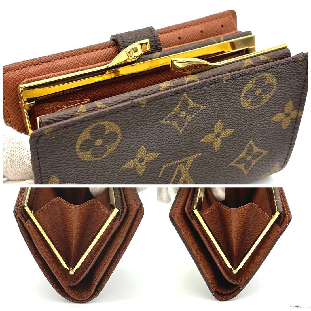 【未使用級】ルイヴィトン モノグラム ヴィエノワ モノグラム がま口財布 箱付き