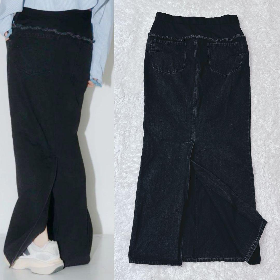 Knuth Marf docking maxi denim skirt Mサイズ