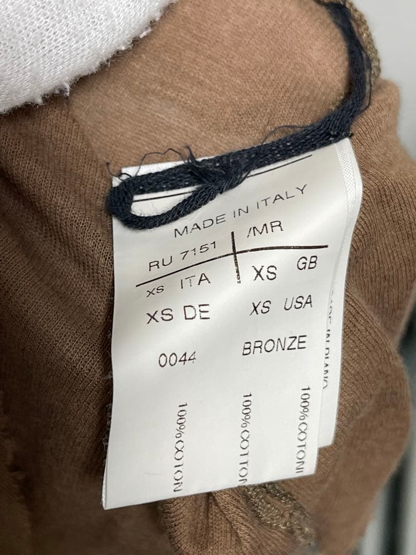 Rick Owens リックオウエンス タンクトップ XSサイズ　カットソー