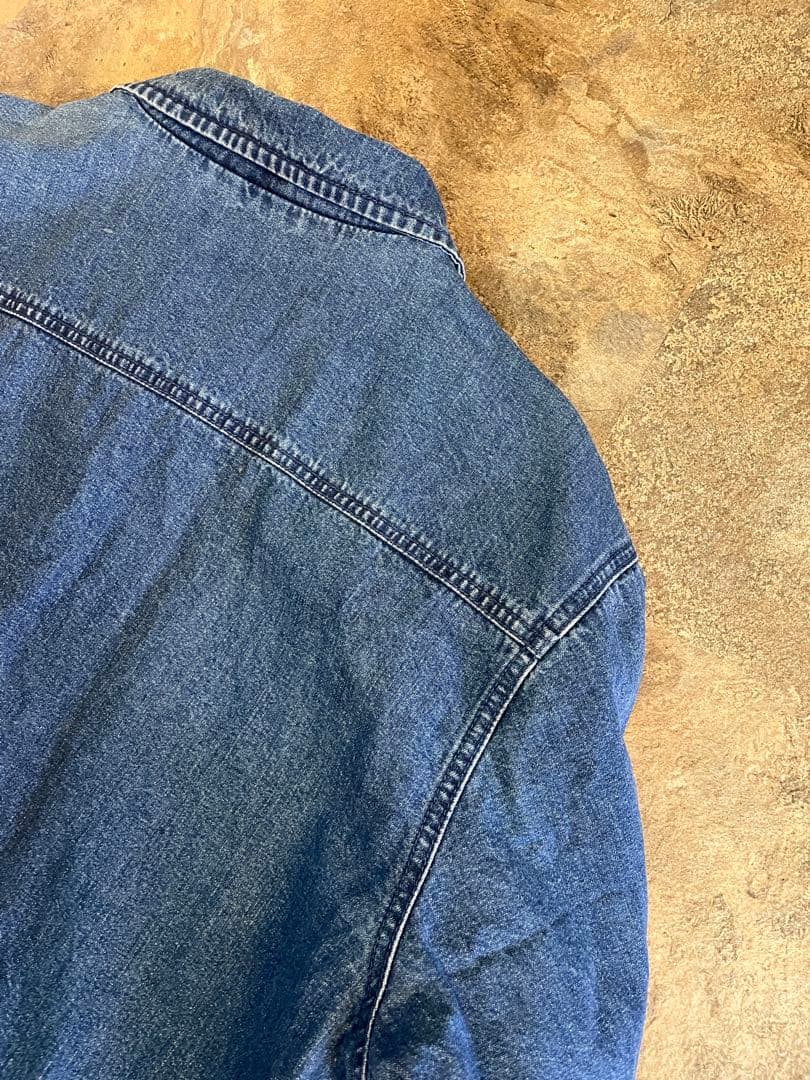 90s 白タグ Eddie Bauer エディーバウアー デニムカバーオール L