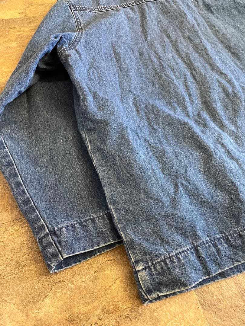 90s 白タグ Eddie Bauer エディーバウアー デニムカバーオール L