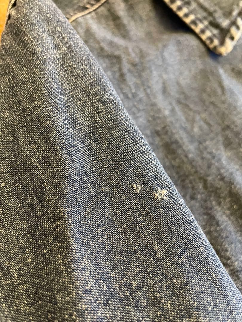 90s 白タグ Eddie Bauer エディーバウアー デニムカバーオール L