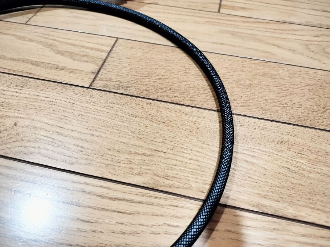 amormet装着 銅単線自作電源ケーブル 約1.5m