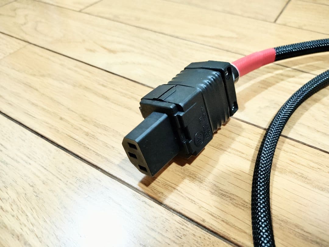 amormet装着 銅単線自作電源ケーブル 約1.5m