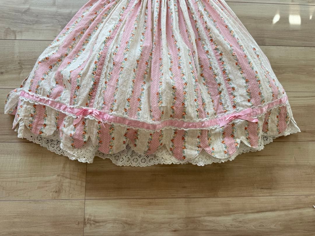 か*お様 AngelicPretty 裾スカラップ　ワンピース　花柄　ロリィタ