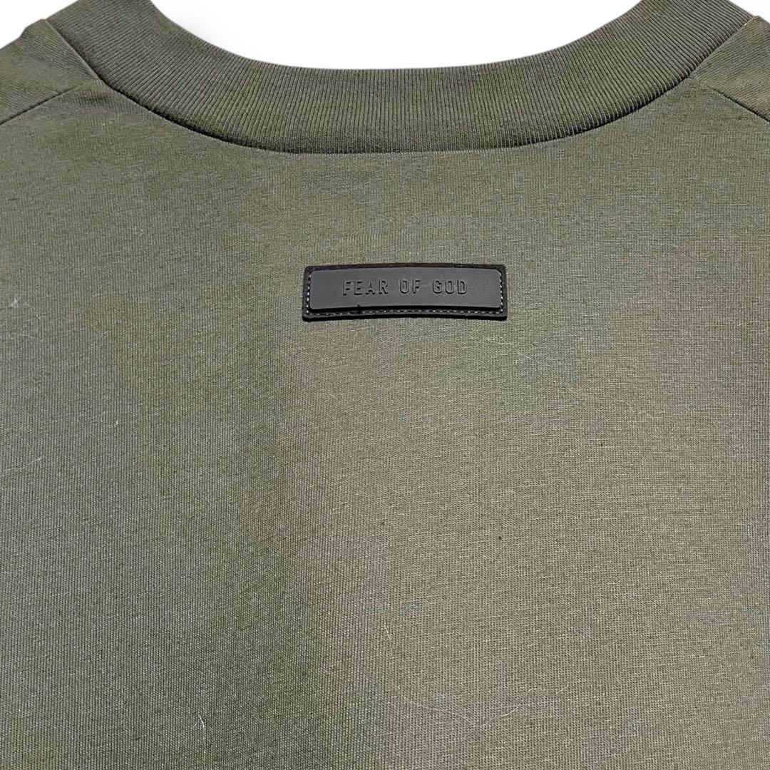 タグ付　FOG ESSENTIALS 黒　カーキ　Tシャツ　Vネック　半袖　ゴム